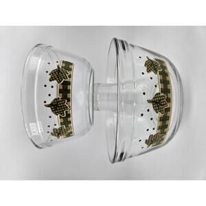 Vintage Anchor Hocking Forest Green Leaf Mixing Bowls Set of 2 Cottage Lodge 60s